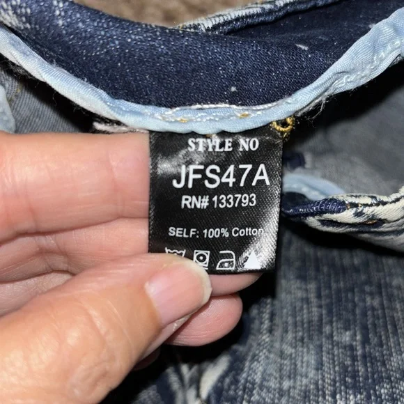 POL Denim Asymmetrical Skirt with Zipper Detail Small NWOT - Picture 6 of 8